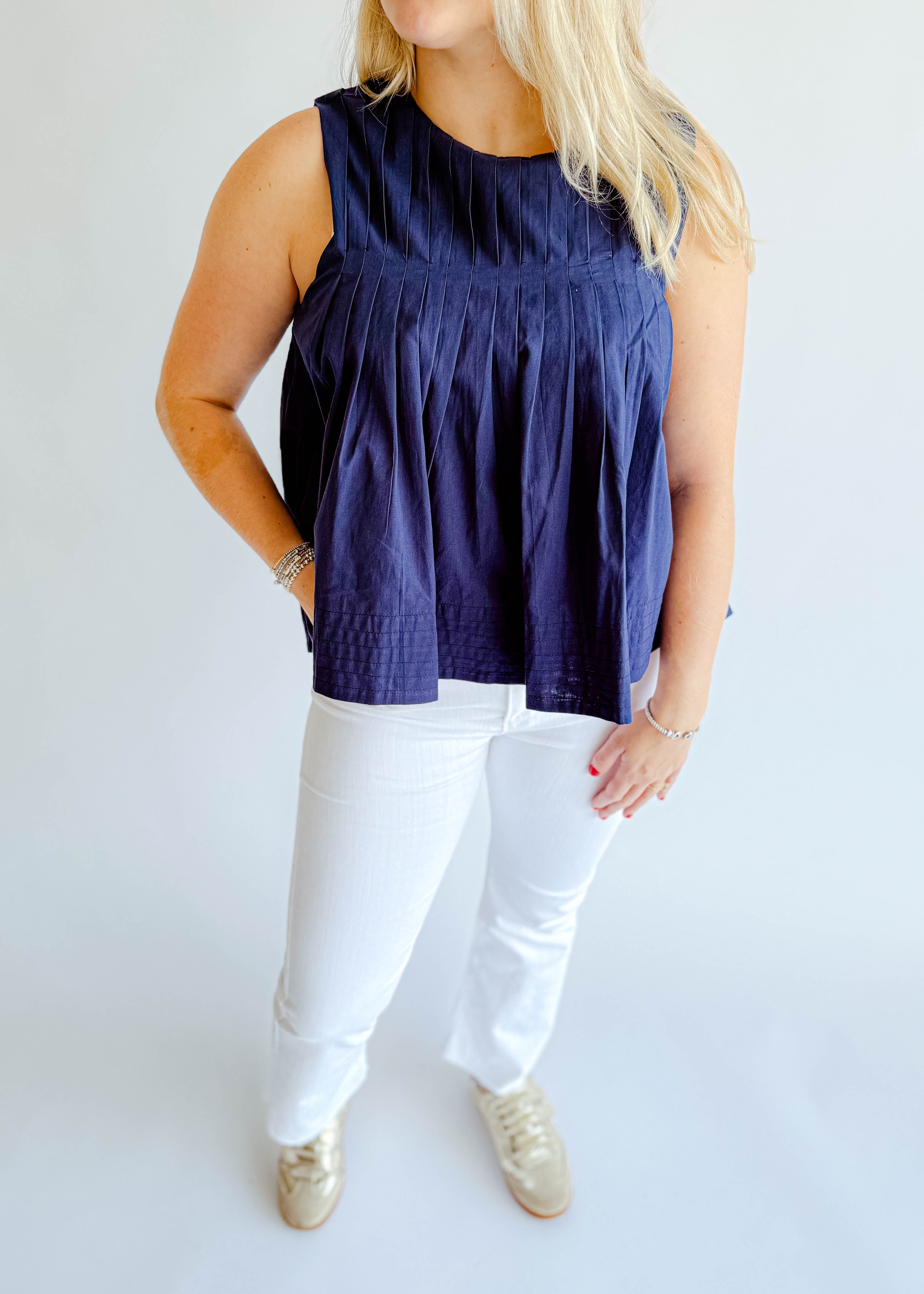 Lucy Pleated Top