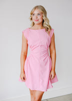 Savannah Ruched Waist Mini Dress