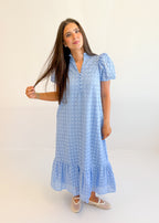 Holland Puff Sleeve Midi Dress