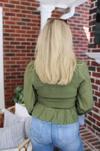 Lisa Smocked Ruffle Top
