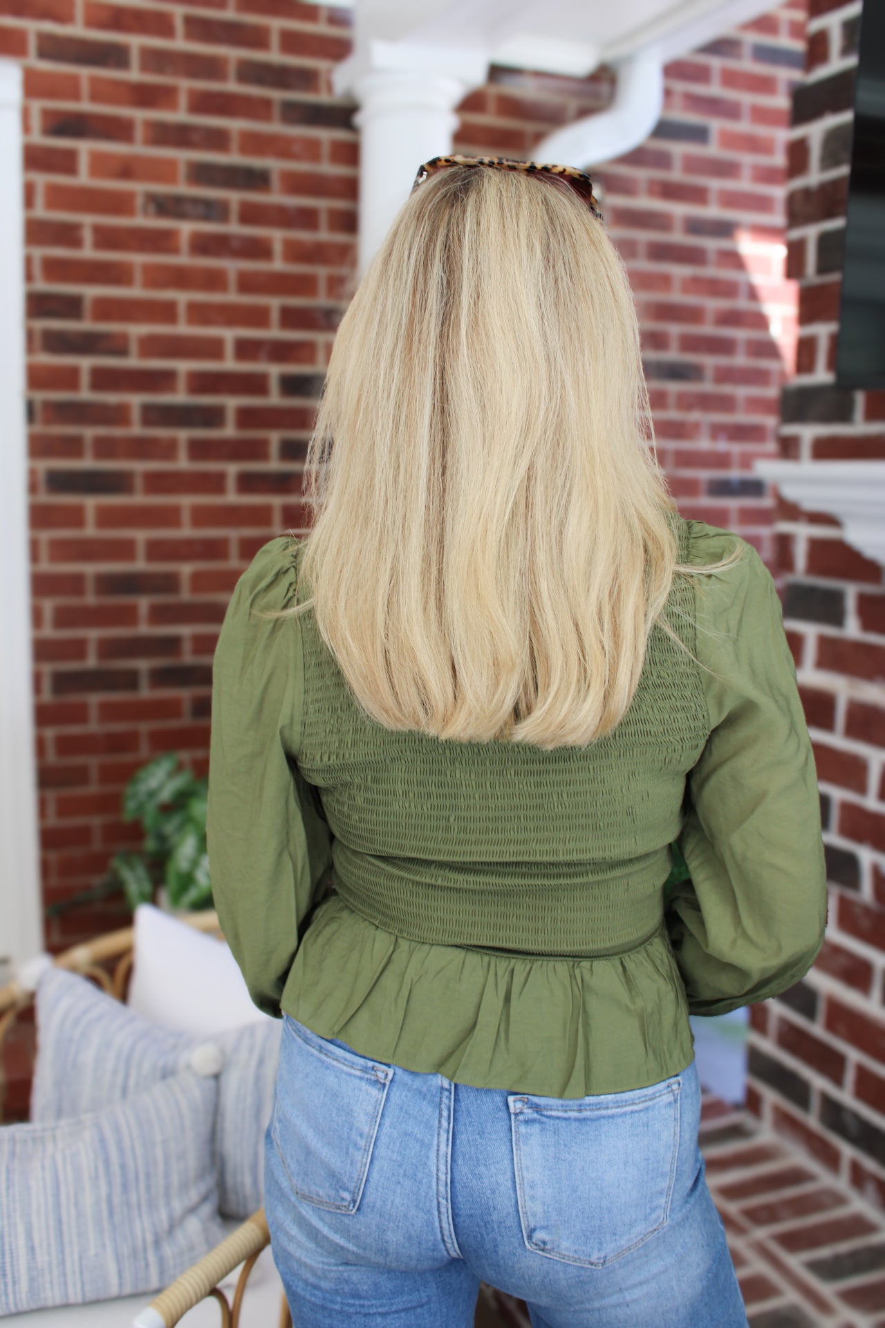 Lisa Smocked Ruffle Top