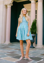 Aveline Smocked Stripe Mini Dress