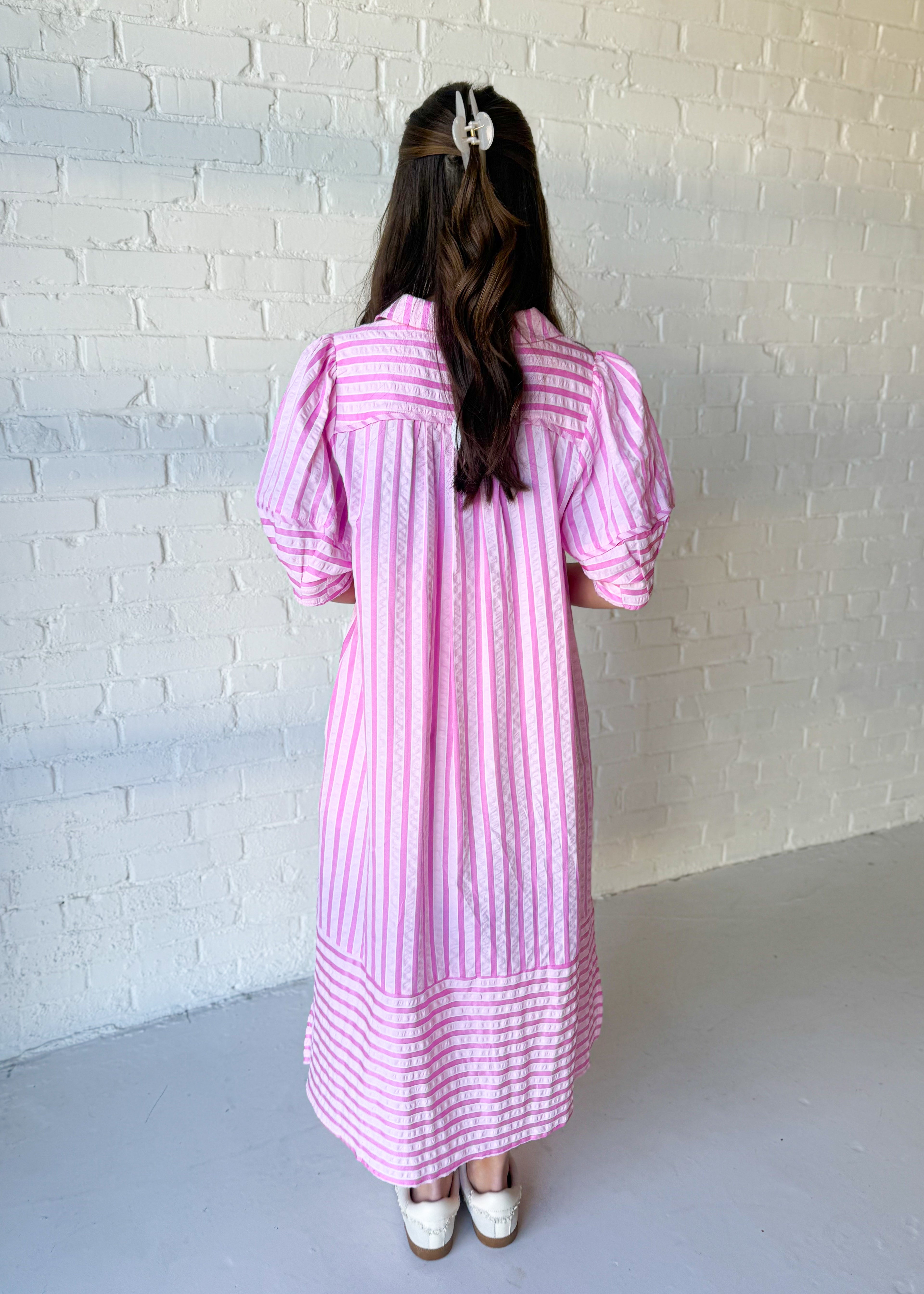Stella Striped Midi Dress