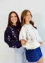 Lily Floral Embroidered Sweater
