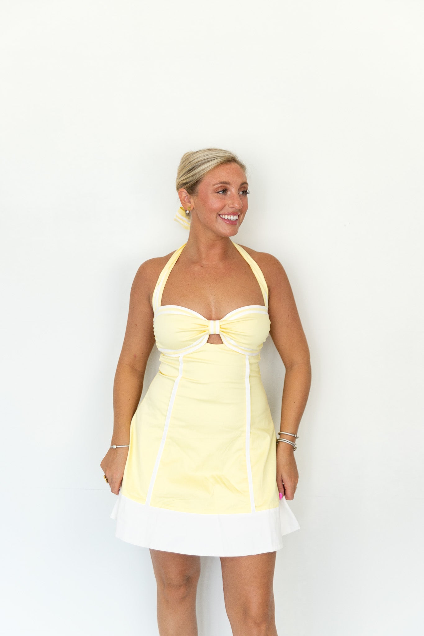 Willow Stripe Halter Dress