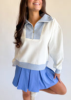 Tilley Striped Collar Pullover