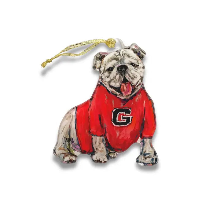 PREORDER Lauren Dunn Georgia Bulldog Acrylic Ornament