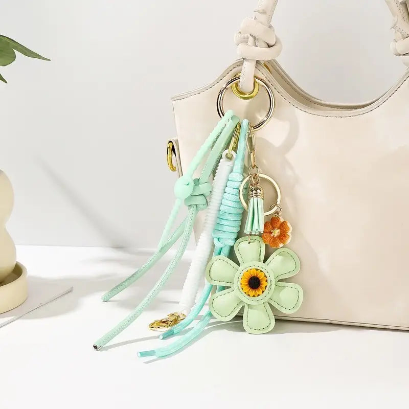 Flower Bag Charm Key Chain