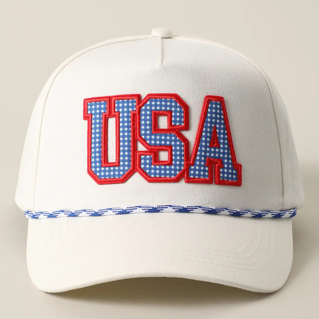 USA Patch Rope Trucker Hat
