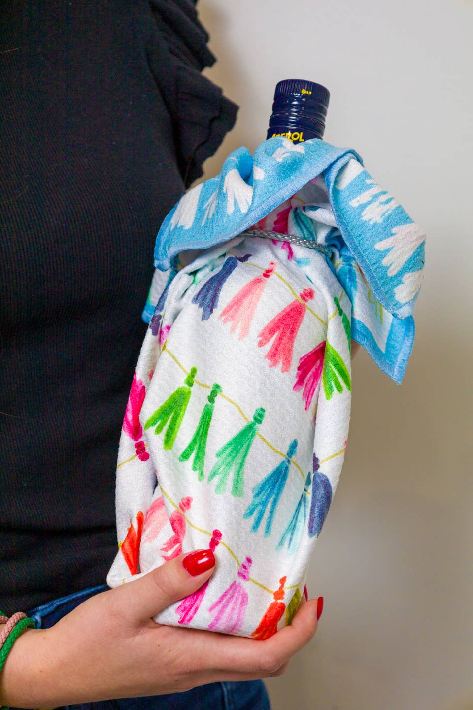 Double Sided Tasslin' Tea Towel
