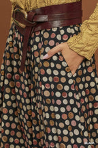 Thalia Polka Dot Maxi Skirt