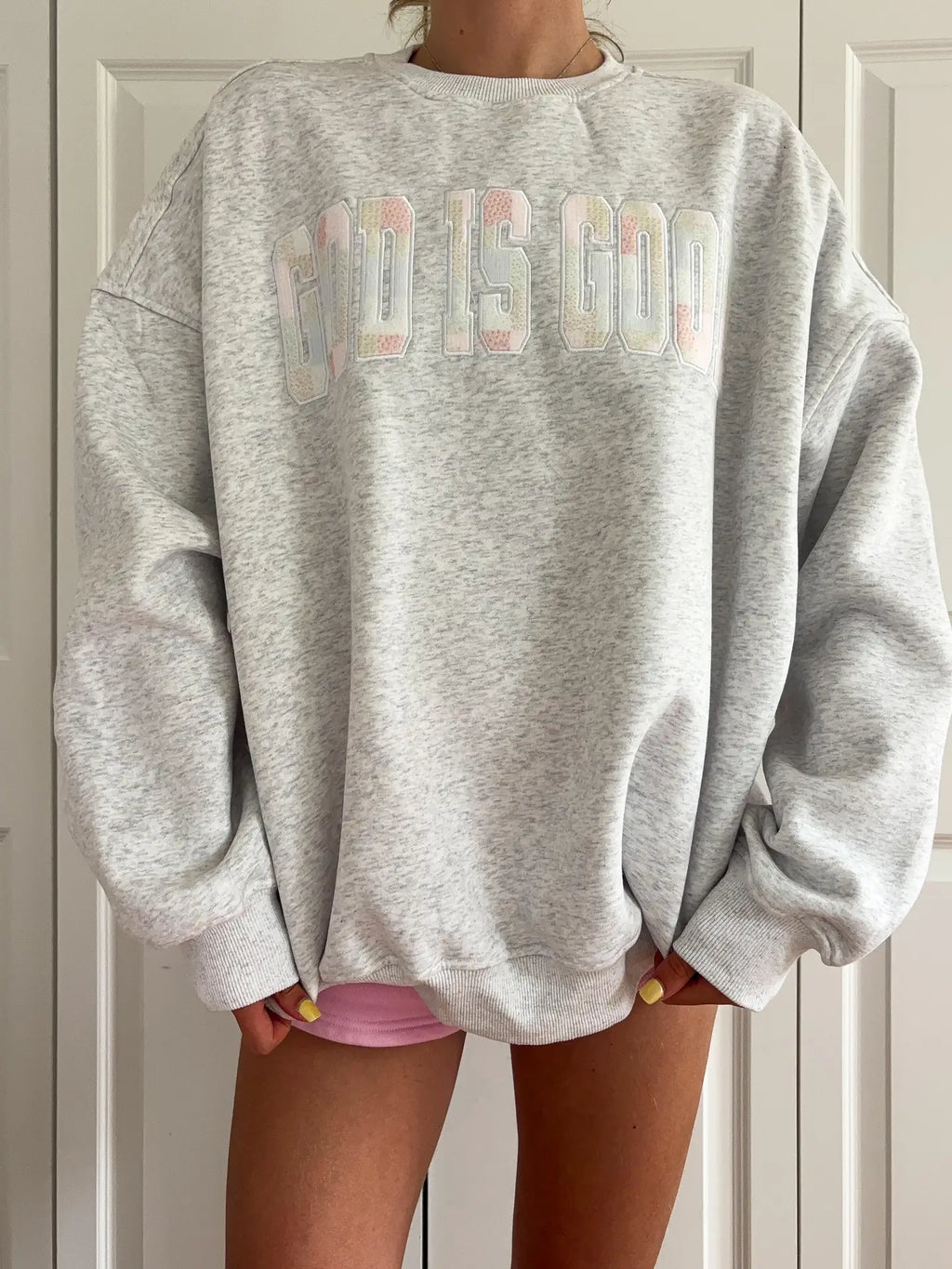 God Is Good Embroidered Sweatshirt