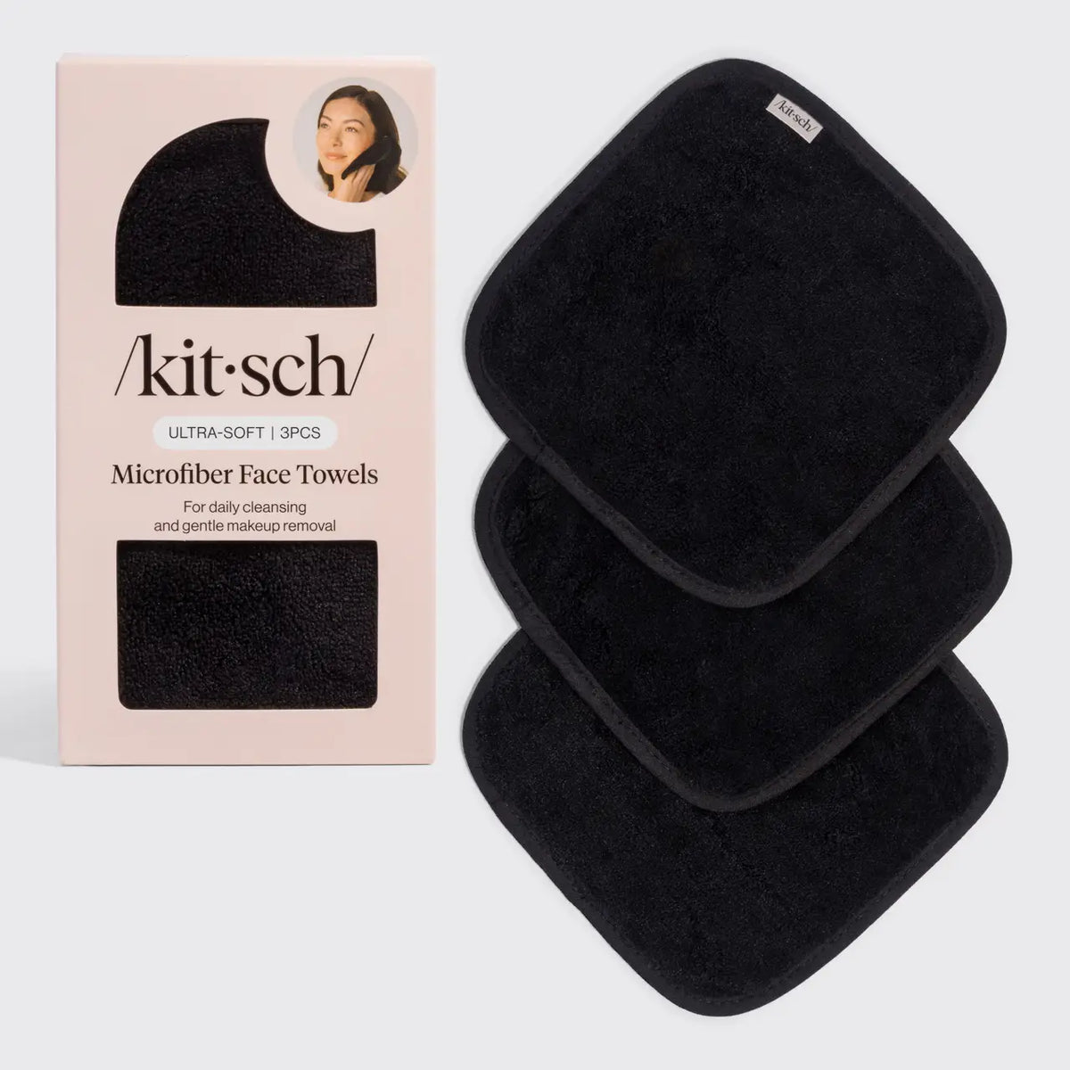 Microfiber Face Towels 3pc Set