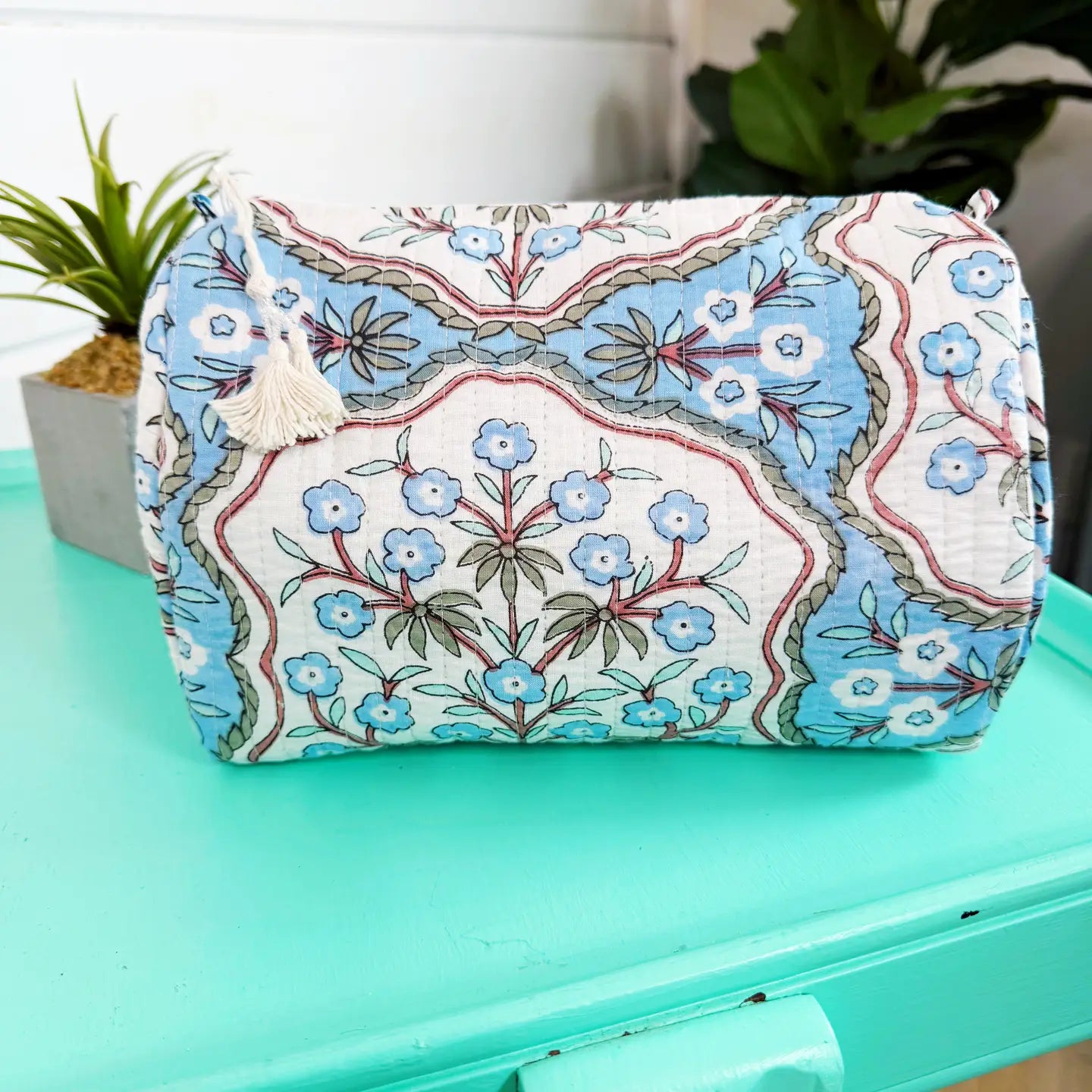 Folklore Quilted Makeup Bags