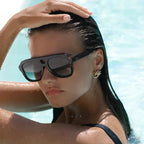Voyager Acetate Oversized Aviator Sunglasses - Tortoise