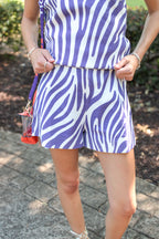 Zelda Zebra Stripe Shorts