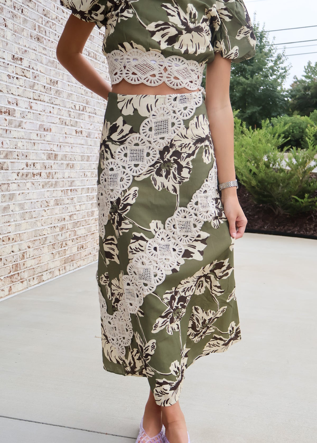 Finley Floral Midi Skirt