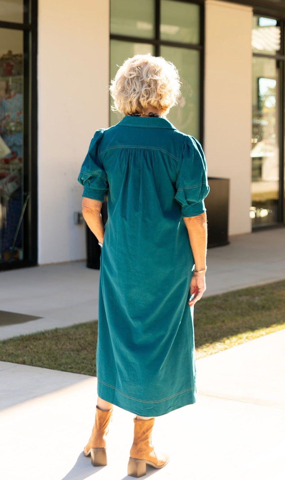 Calla Collar Midi Dress