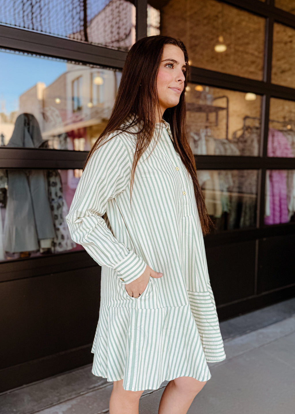 Lacey Long Sleeves Mini Dress