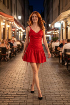 Riley Ruched Mini Dress