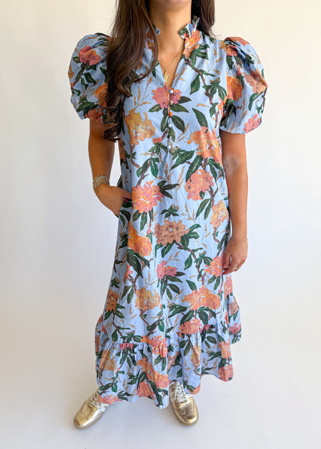 Bloomfield Floral Tiered Midi Dress