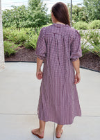 The Blakely Gingham Midi Dress