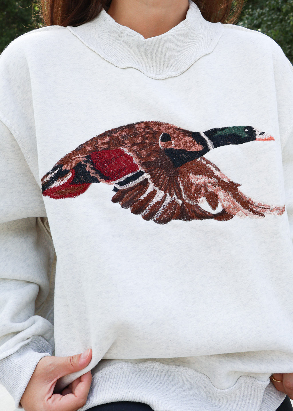 Mallard Mock Neck Sweatshirt