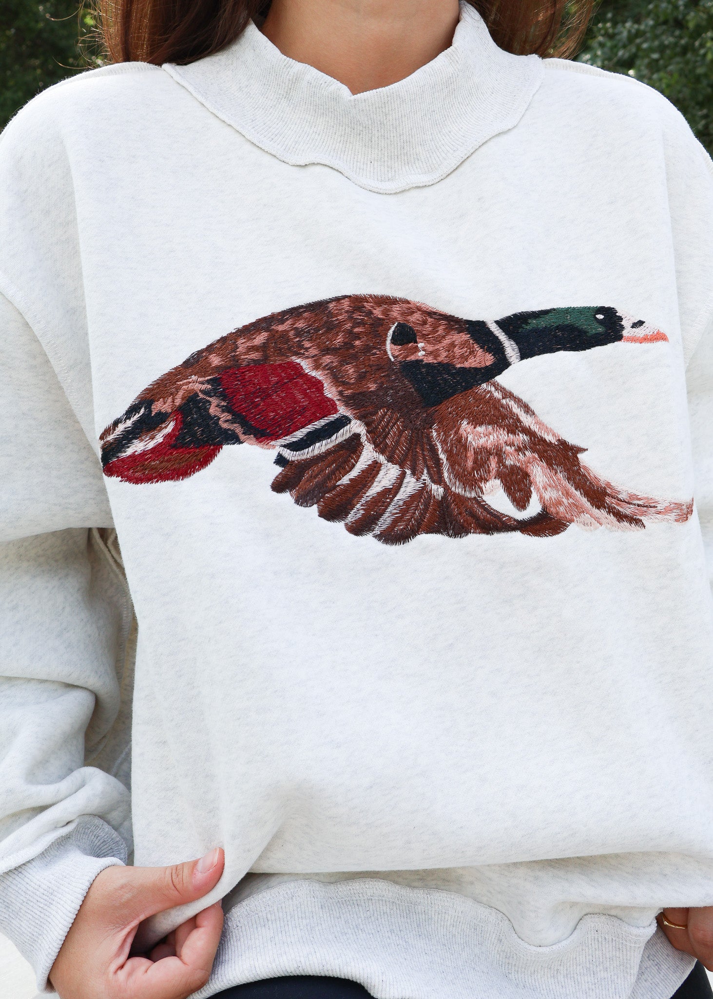 Mallard Mock Neck Sweatshirt