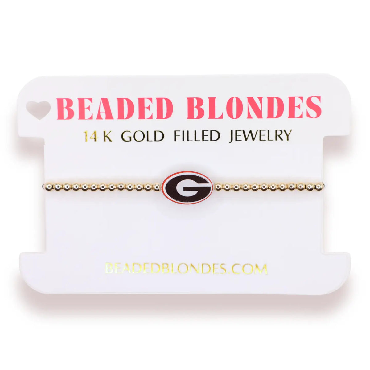 Georgia Logo Bracelet On Gold