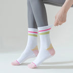 Pilates Striped Grip Socks