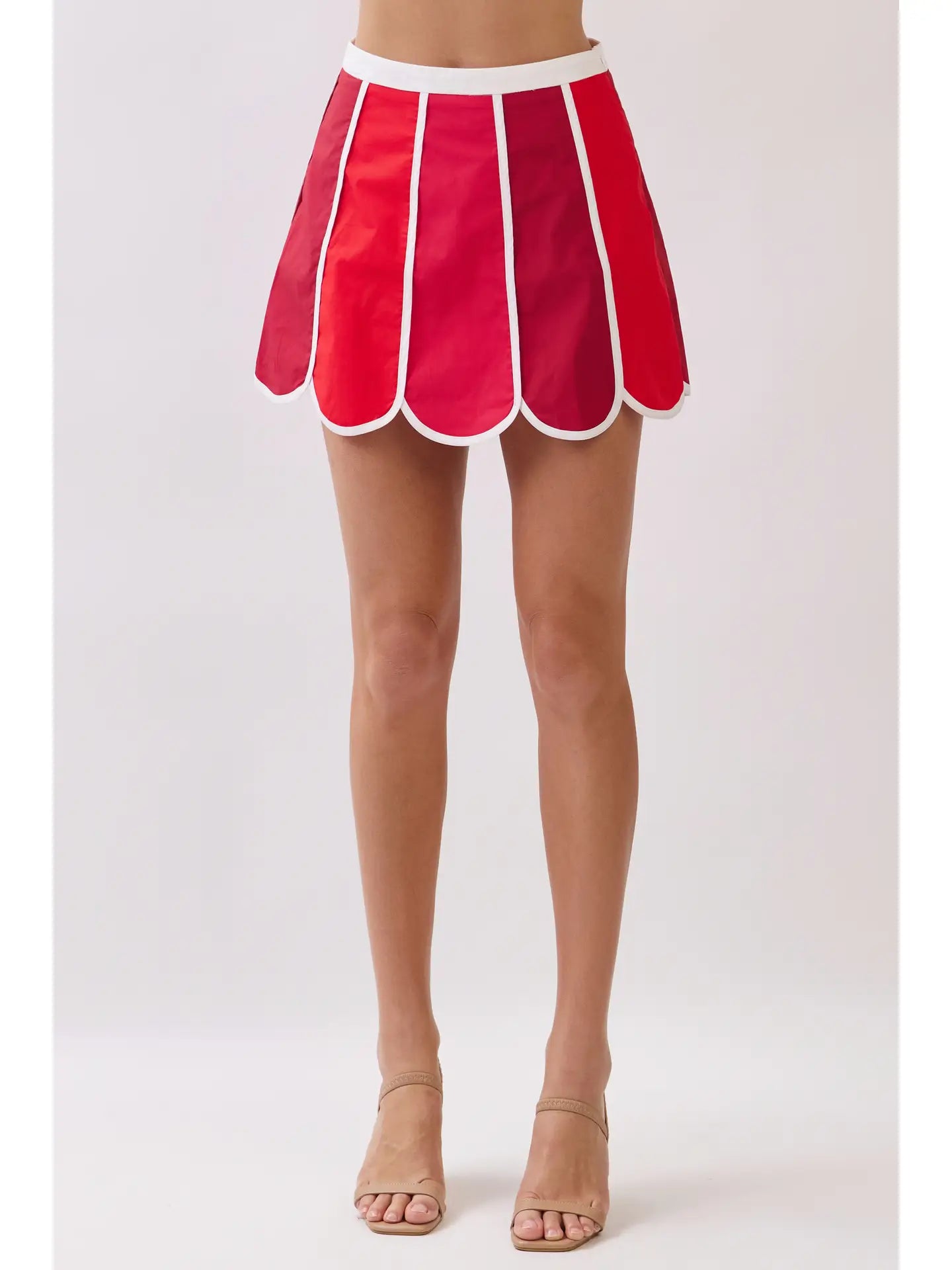 Skylar Scallop Hem Skirt