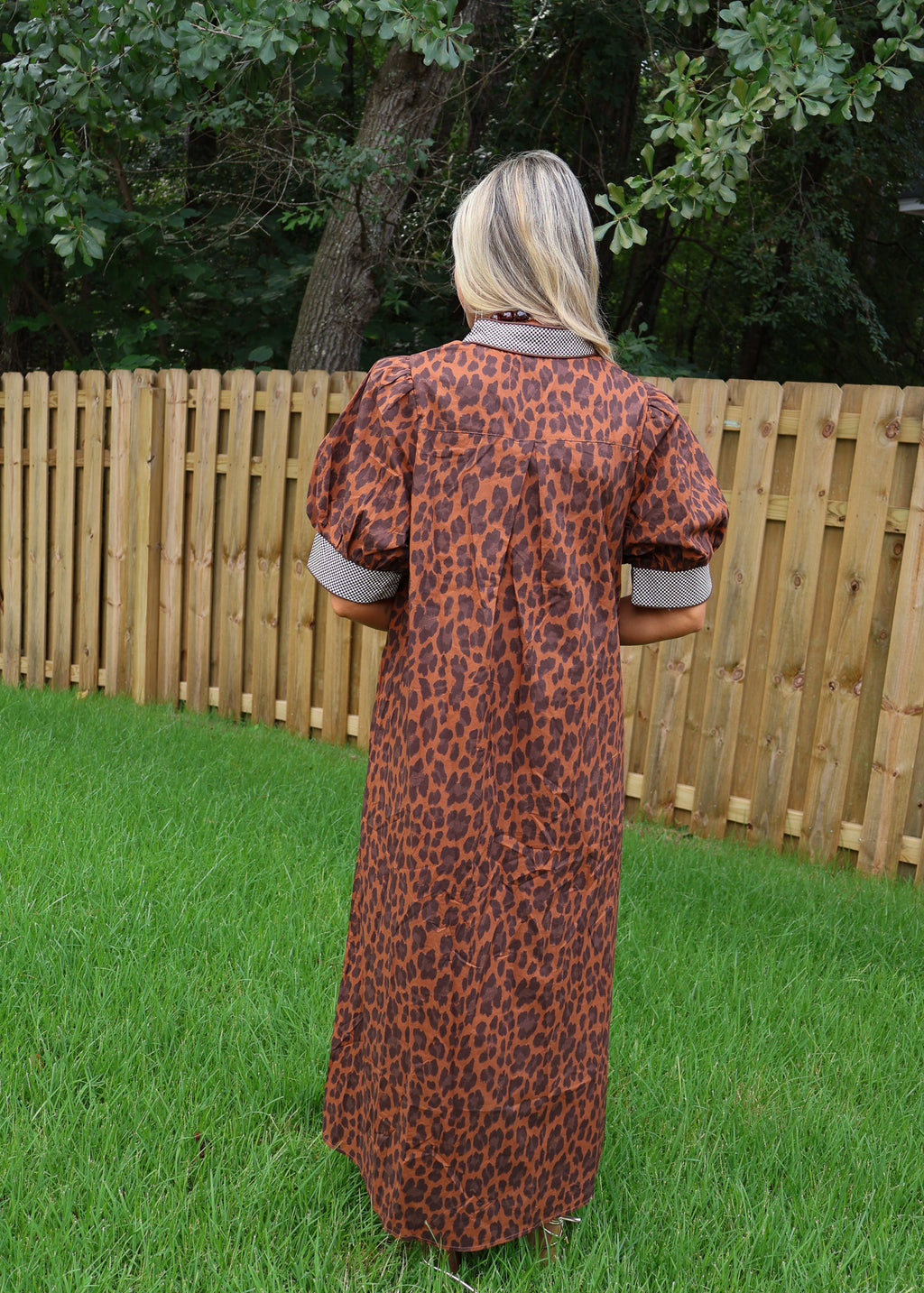 Alina Patterned Midi Dress