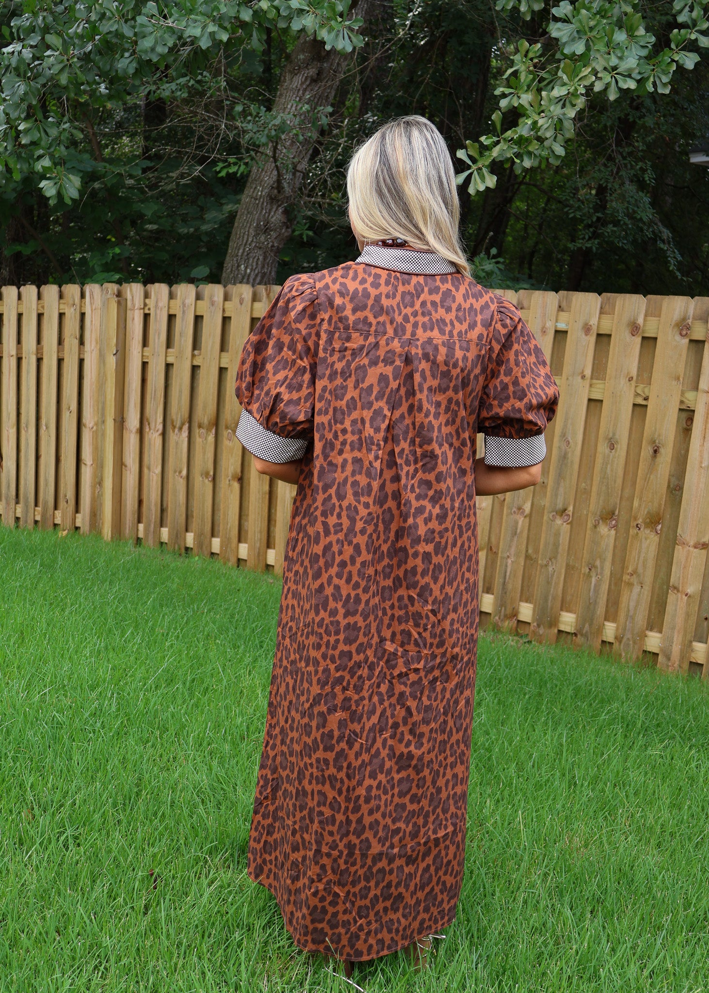 Alina Patterned Midi Dress