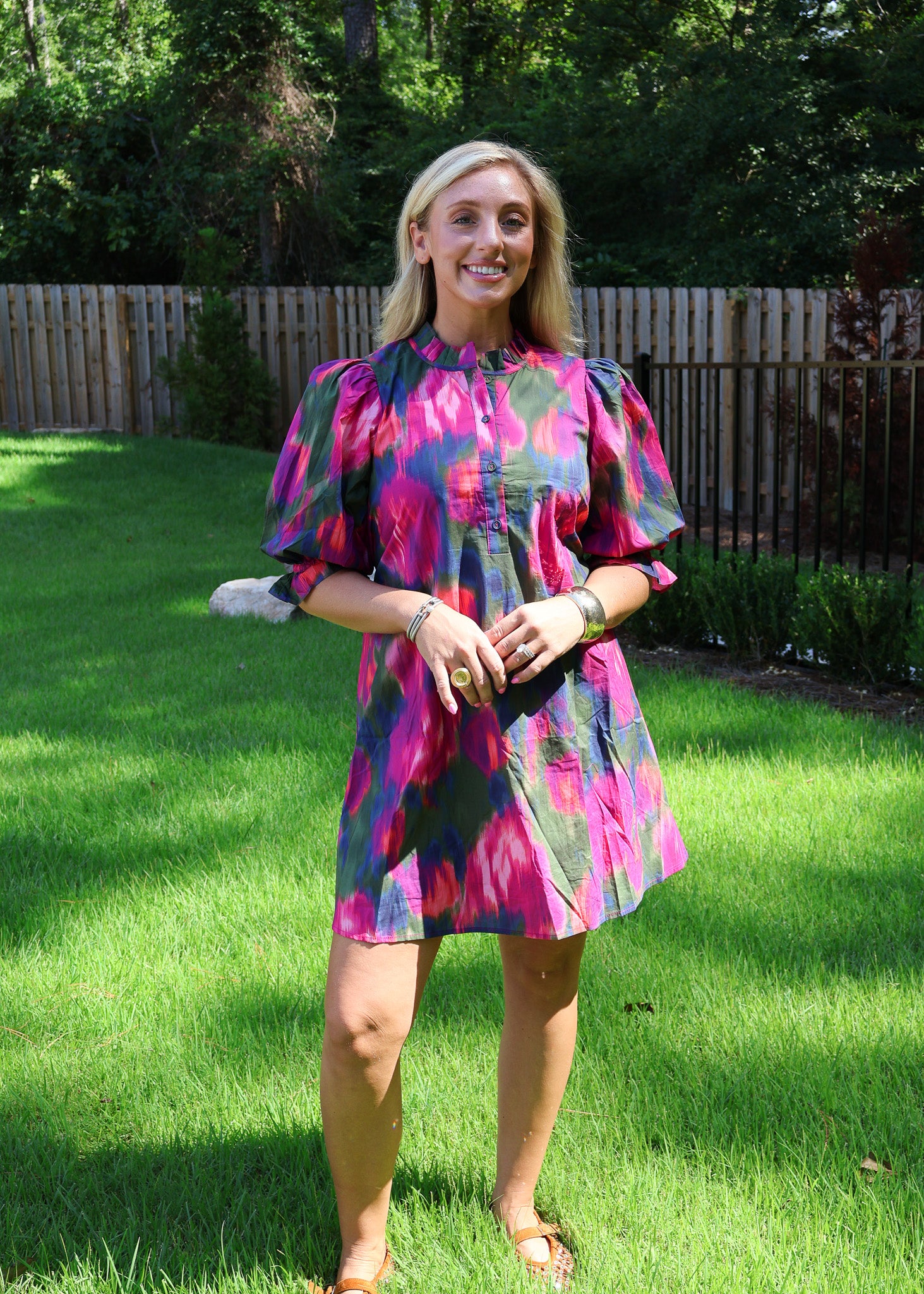 Addy Abstract Mini Dress