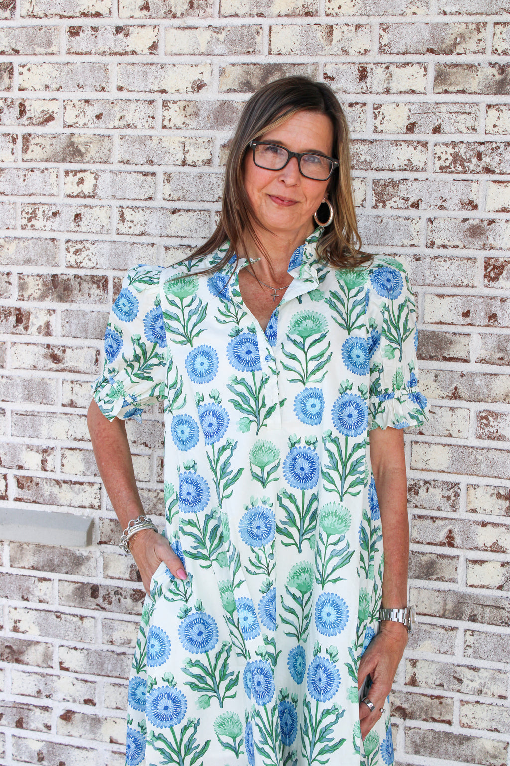 Celeste Floral Puff Sleeve Dress