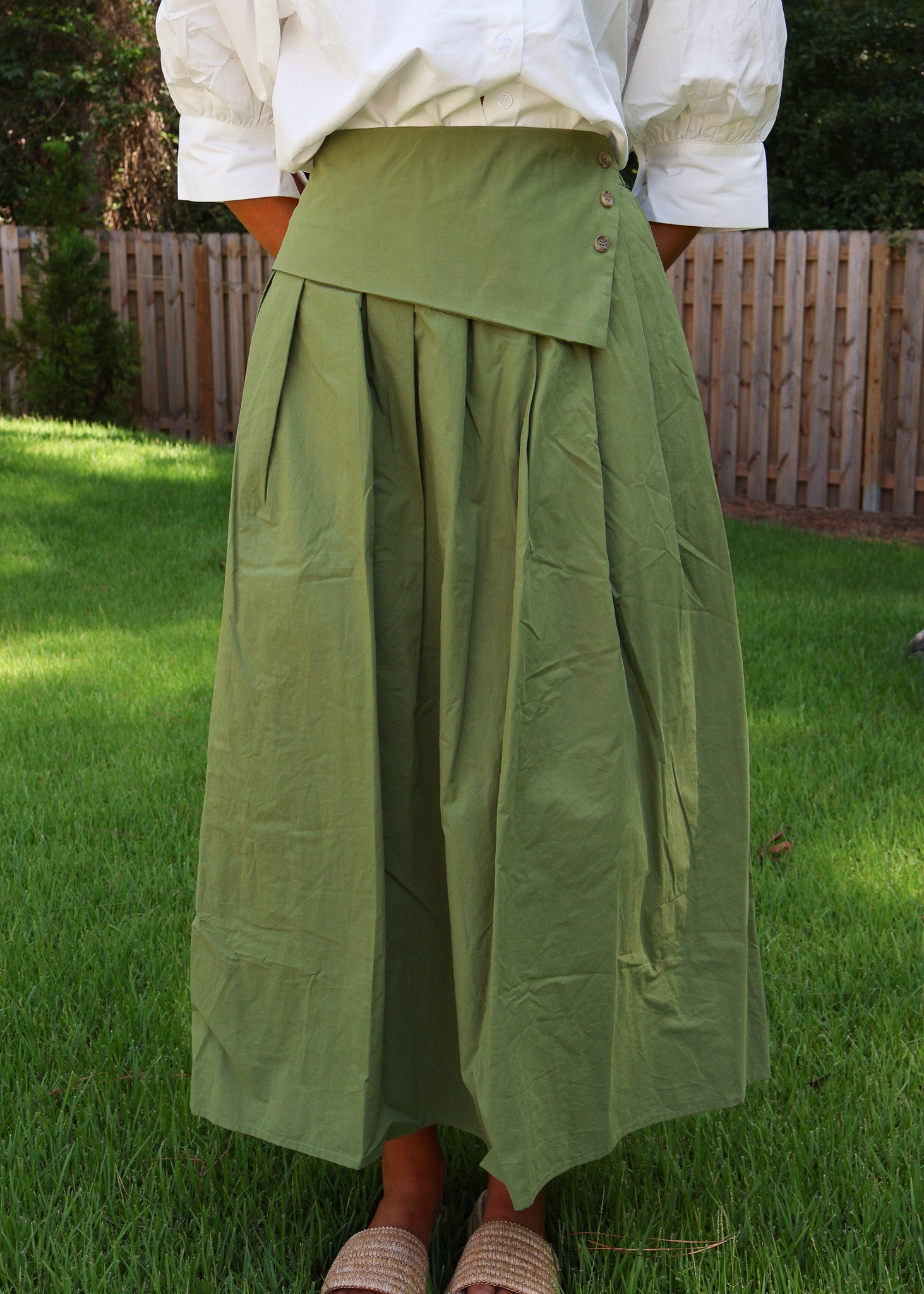 Carlisle Wrap Pleated Skirt