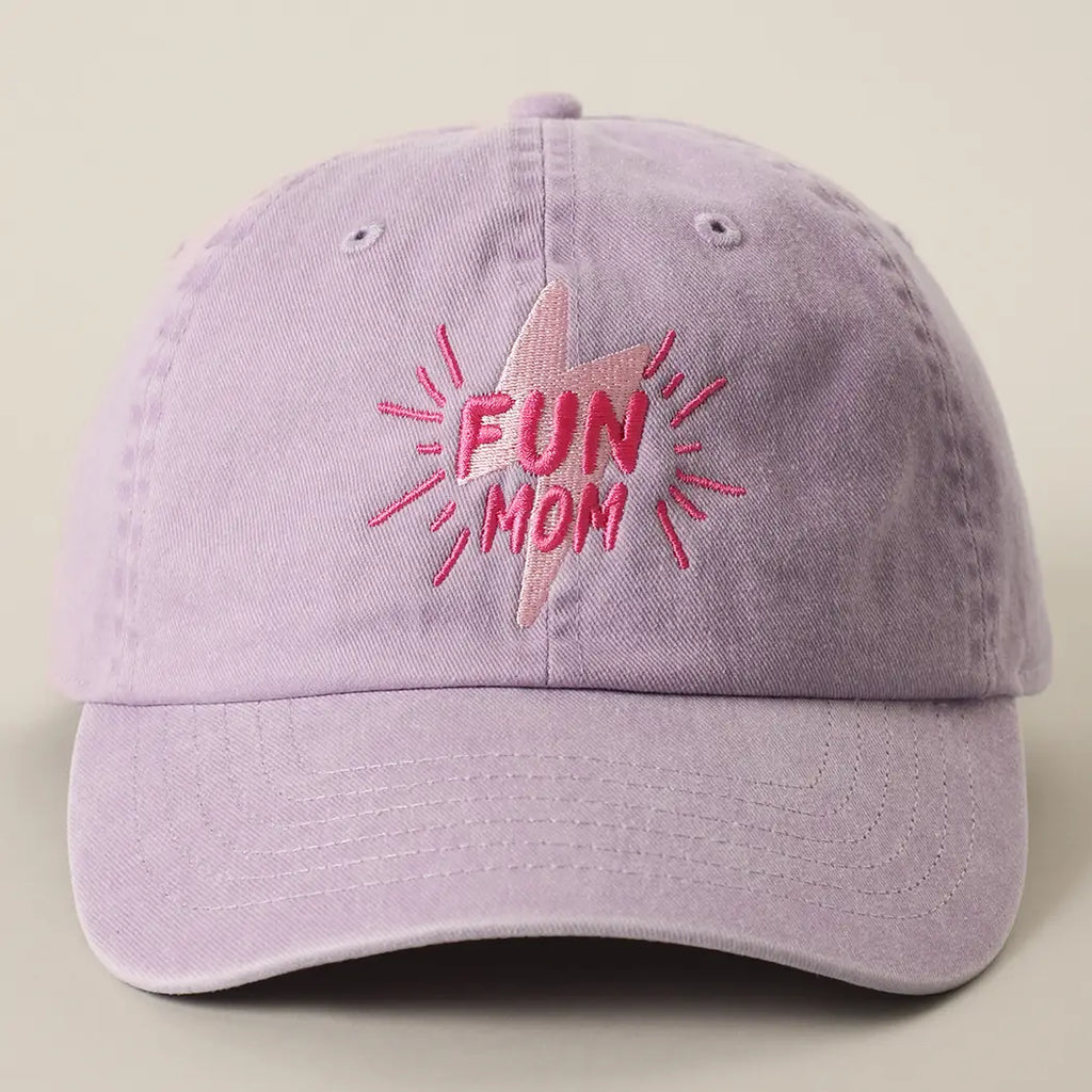 Fun Mom Embroidery Cotton Baseball Cap