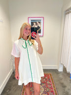 Rosewood Tie Mini Dress