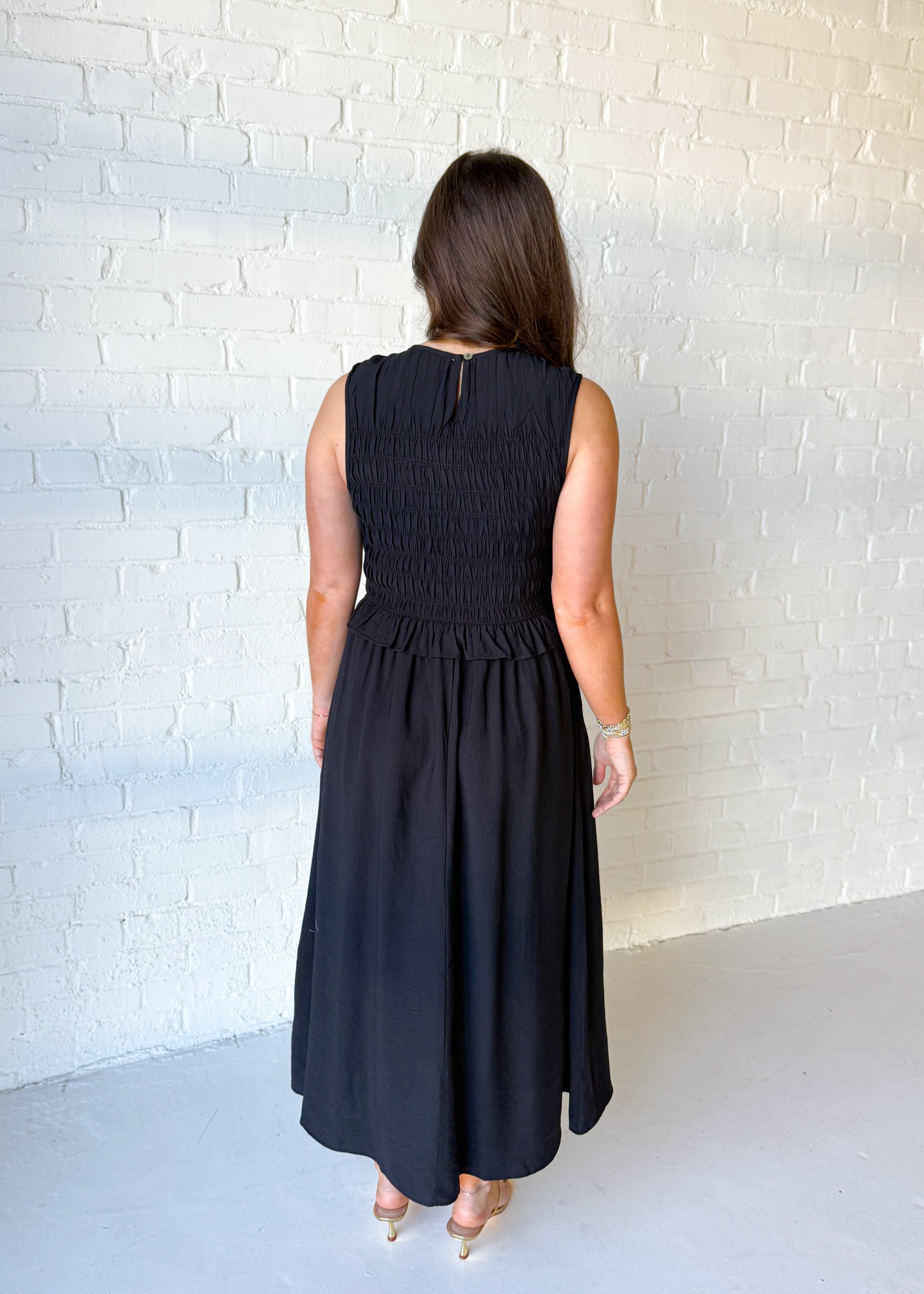 Lane Smocked Midi Dress