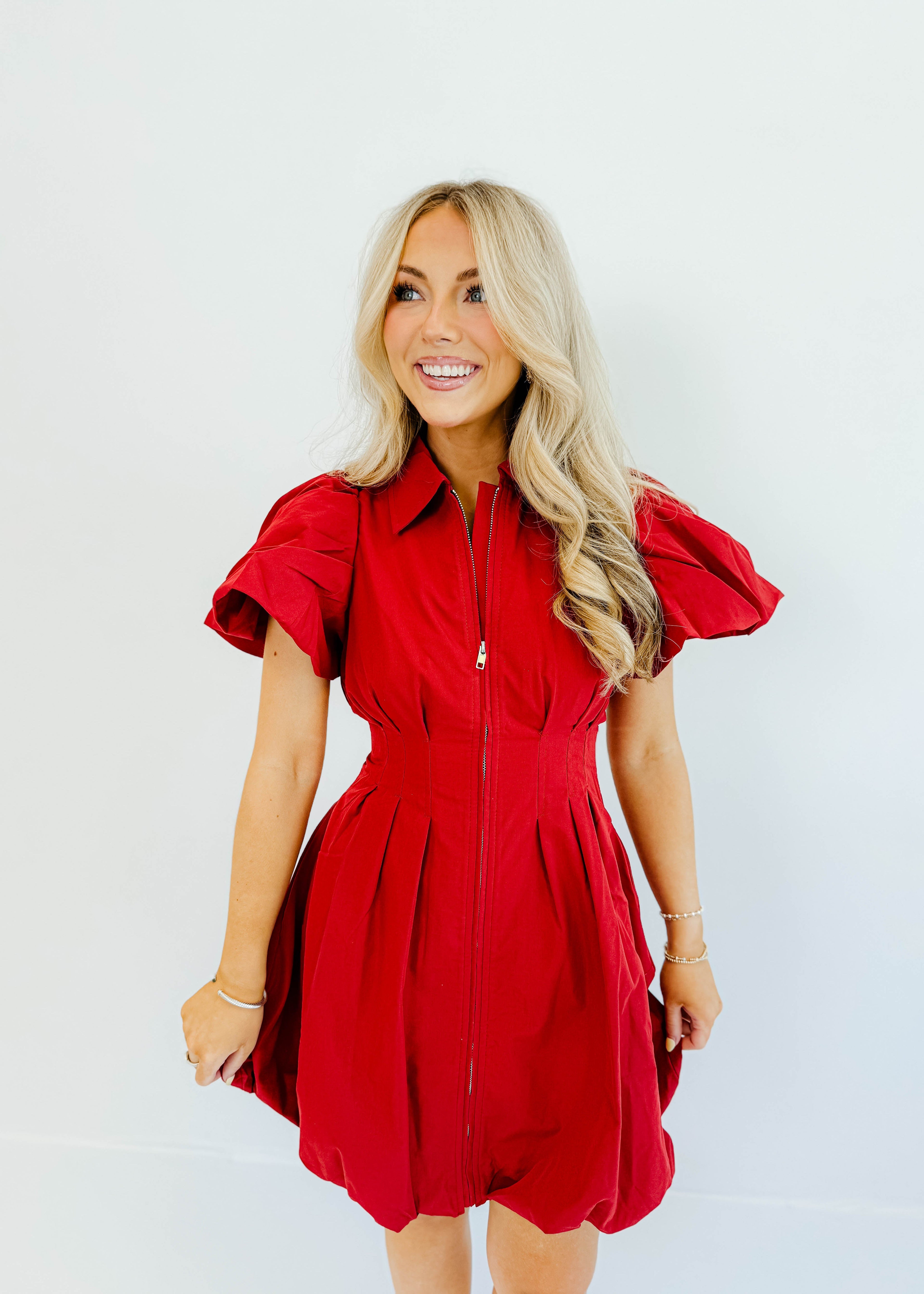 Katie Zip Up Mini Dress