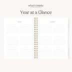 Green Gingham Undated Planner