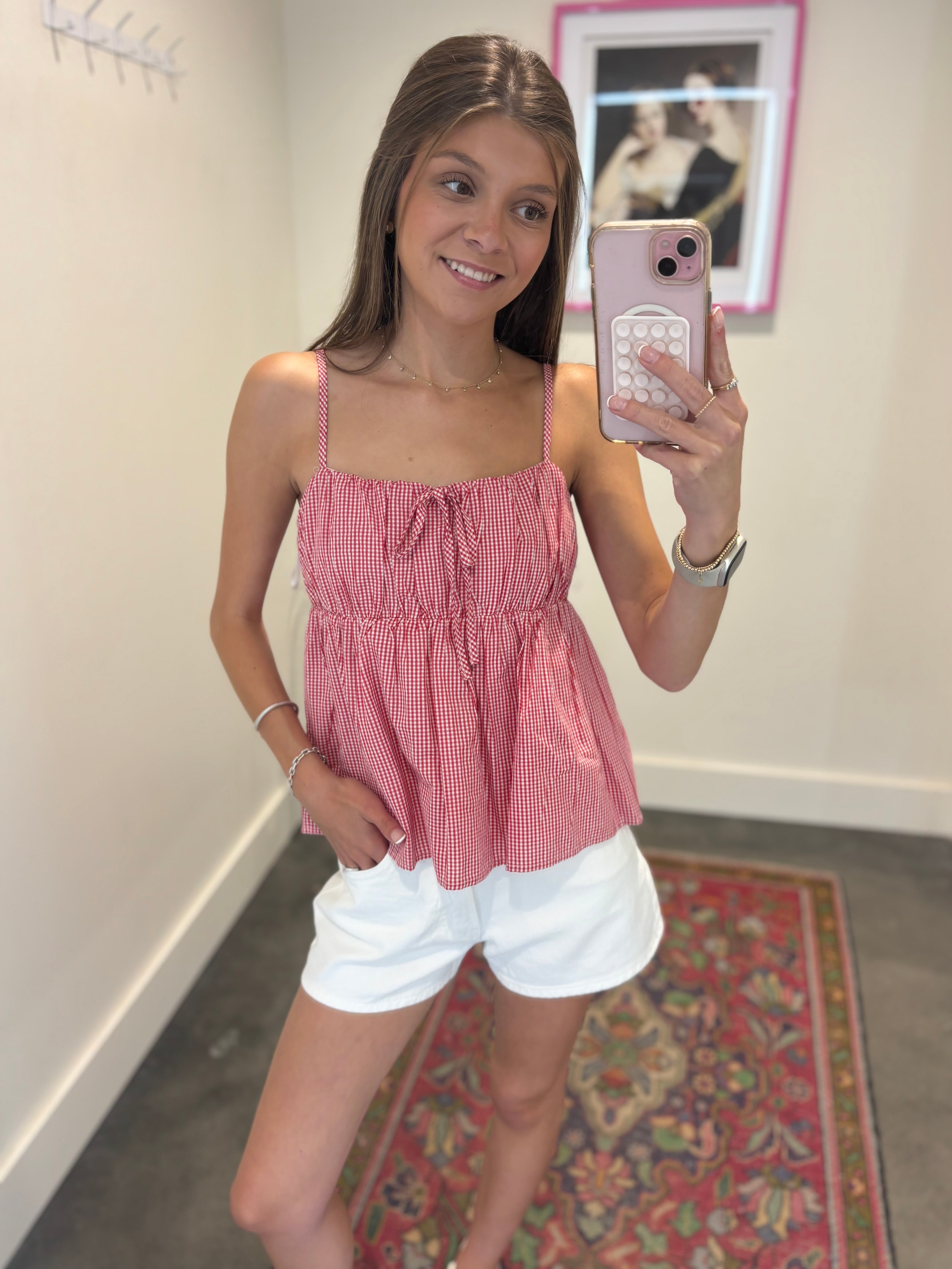 Sadie Spaghetti Babydoll Top