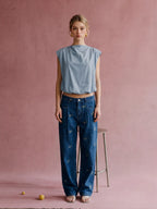 Jovie Bubble Hem Sleeveless Top