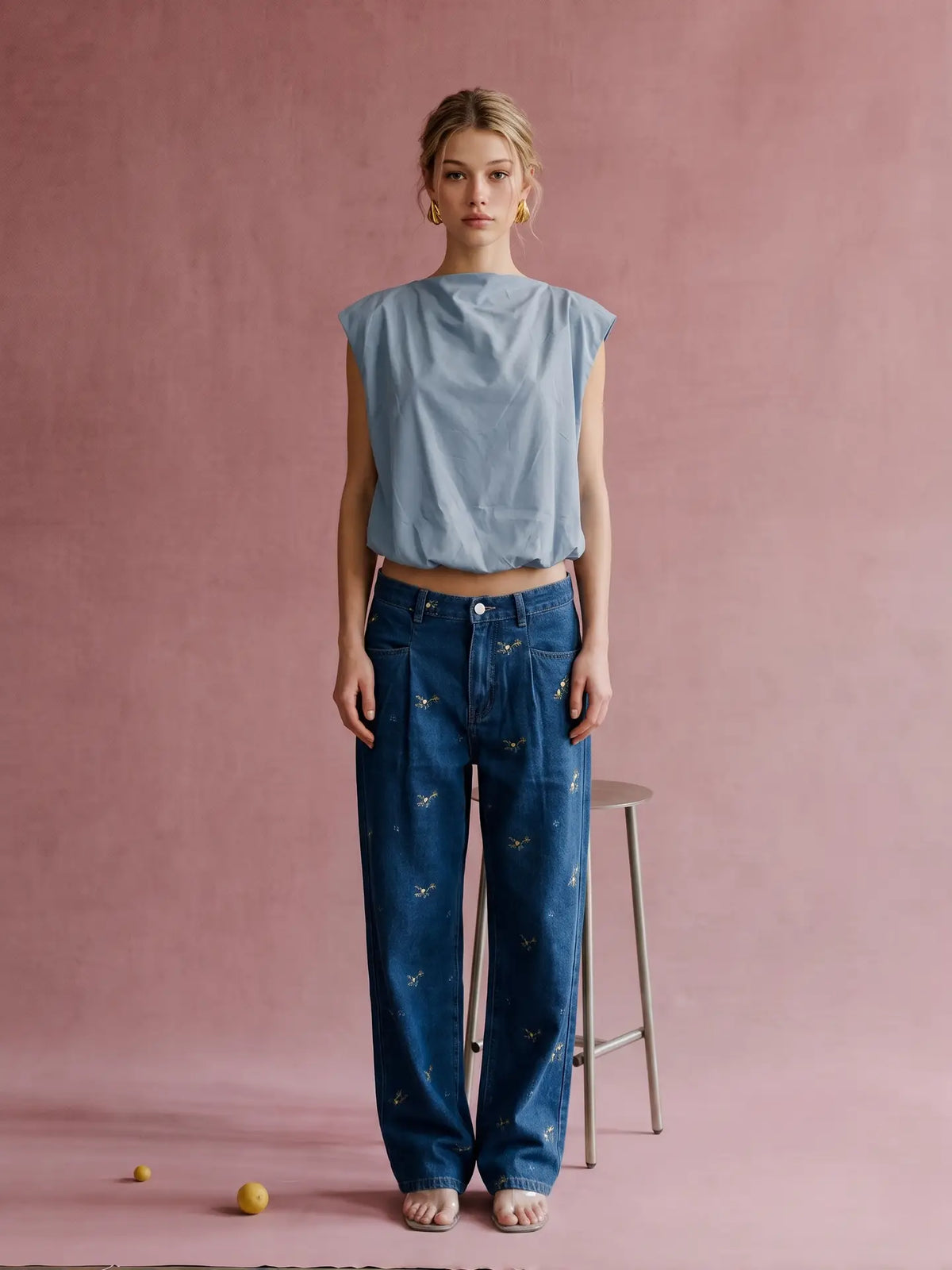 Jovie Bubble Hem Sleeveless Top