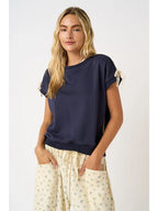 Lacy Sweatshirt Top