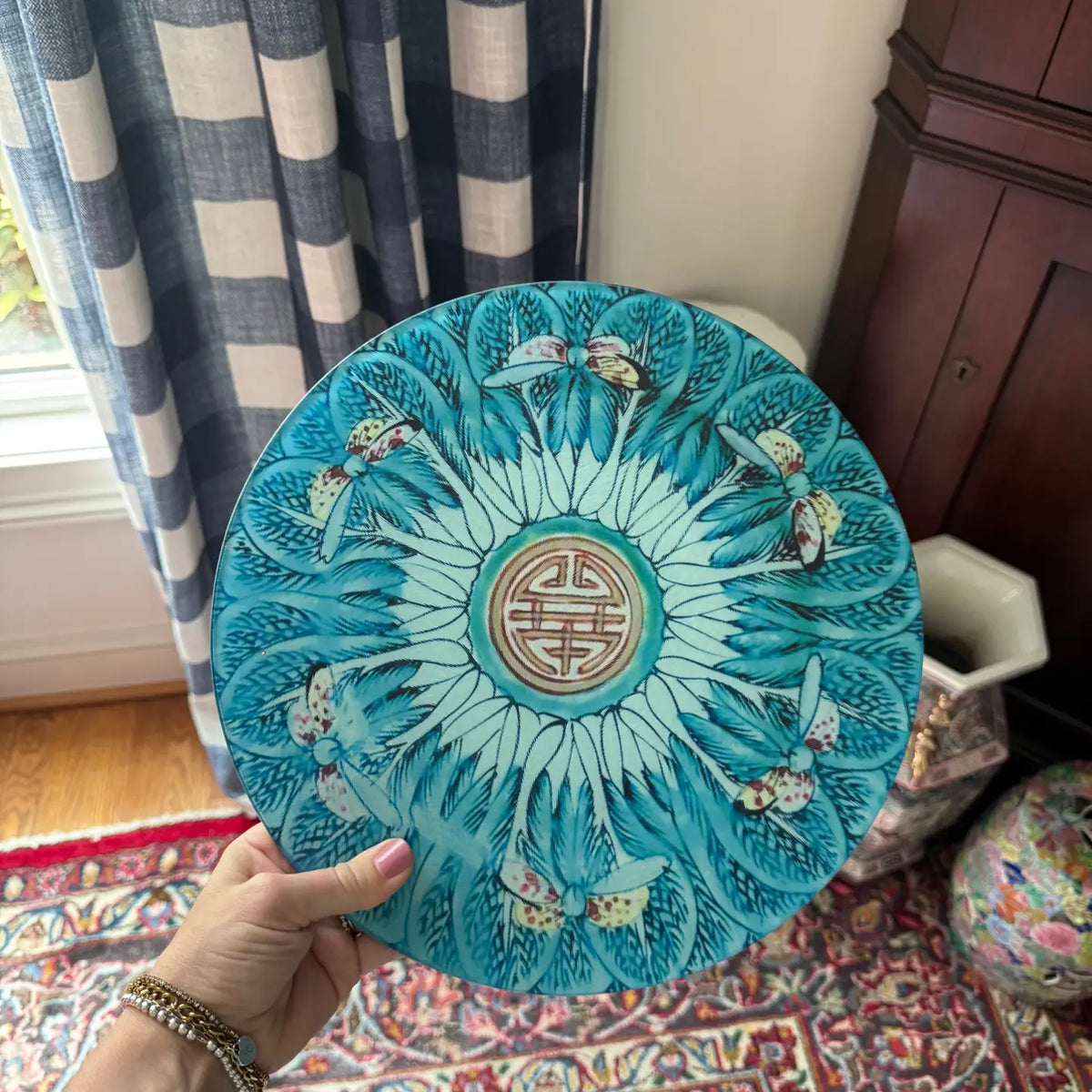 Grandmillennial China Plate Cutting Board