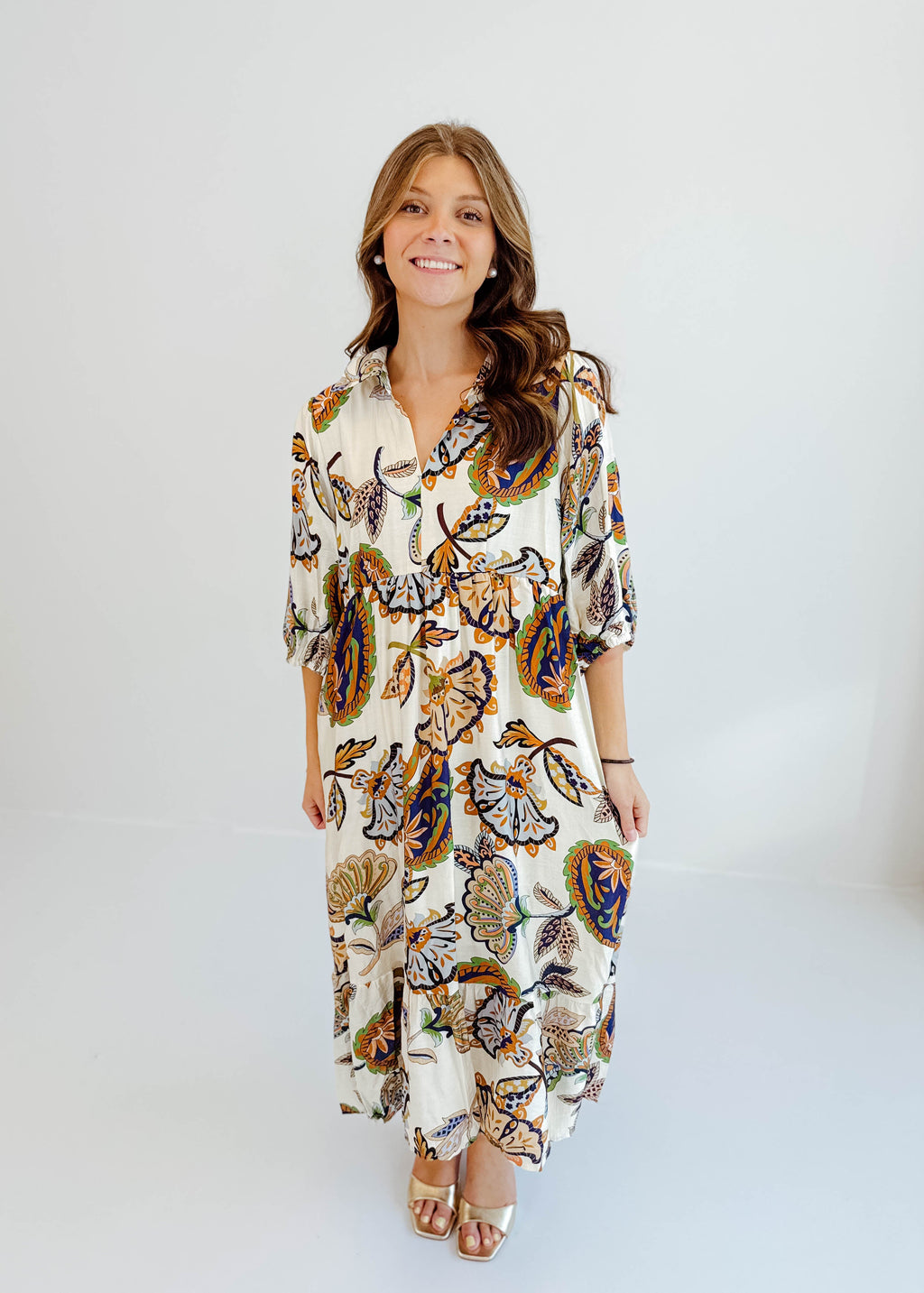 Alice Paisley Midi Dress