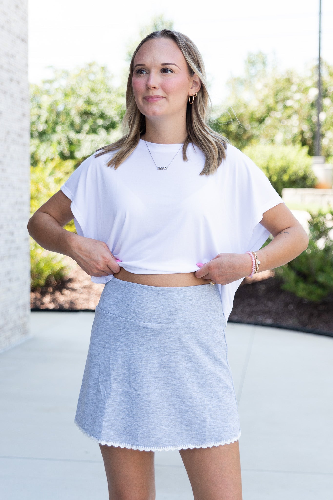 Callis Crochet Hem Skort