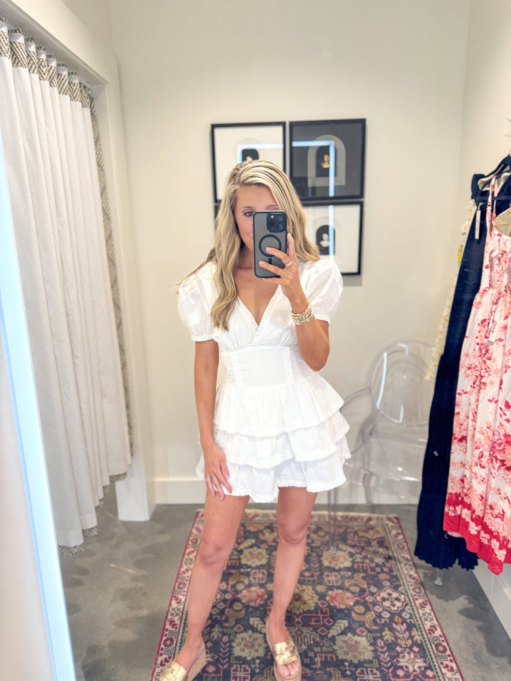 Violet Deep V-Neck Mini Dress