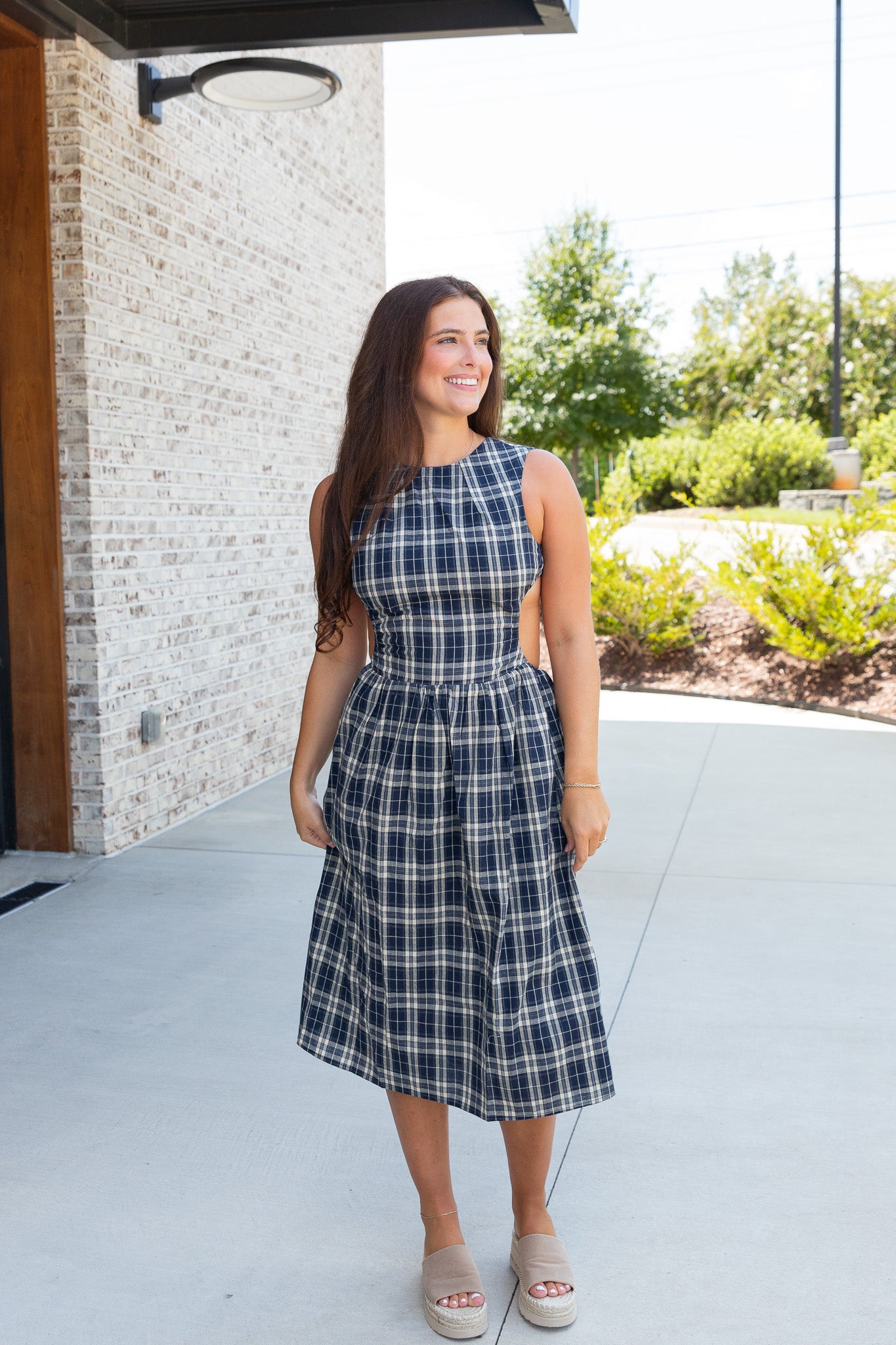 Delia Gingham Maxi Dress